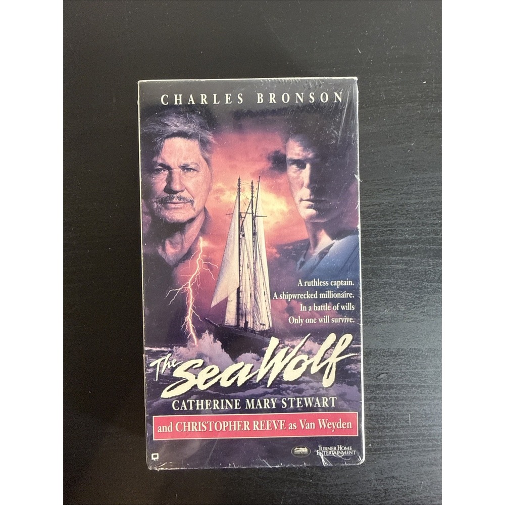 SEALED THE SEA WOLF CHARLES BRONSON, CHRISTOPHER REEVES VHS